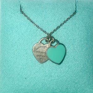 Return to Tiffany Mini Double Heart Tag Pendant